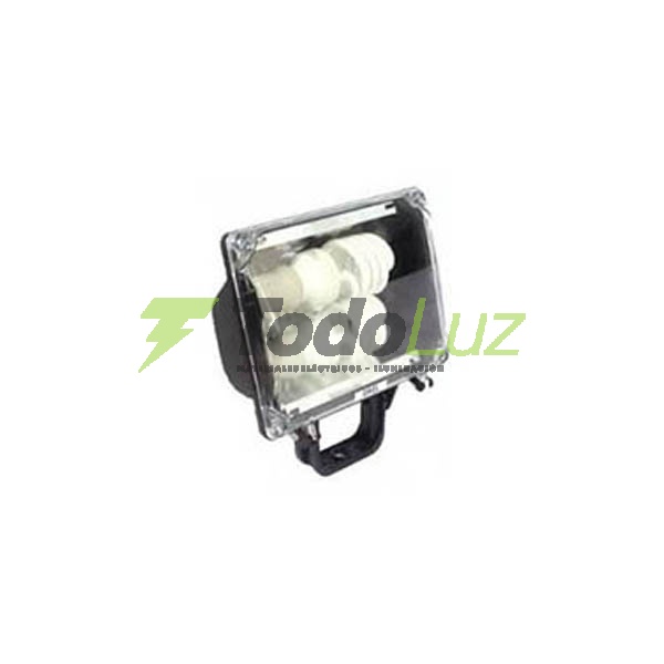 PROYECTOR EXT. P/2 LAMP. B.C. E-27 HASTA 26W  NEG.