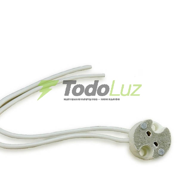 ZOCALO CERAMICO BI-PIN G-4 C/CABLE
