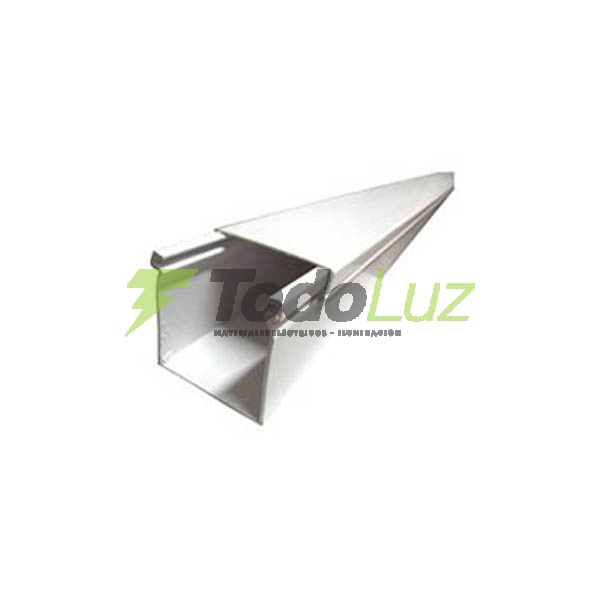 CABLECANAL 40 X 30 MM C/ADHESIVO BLANCO X 2MTS