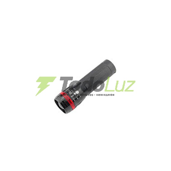 LINTERNA LED PLASTICA C/ZOOM 3AAA NEGRA