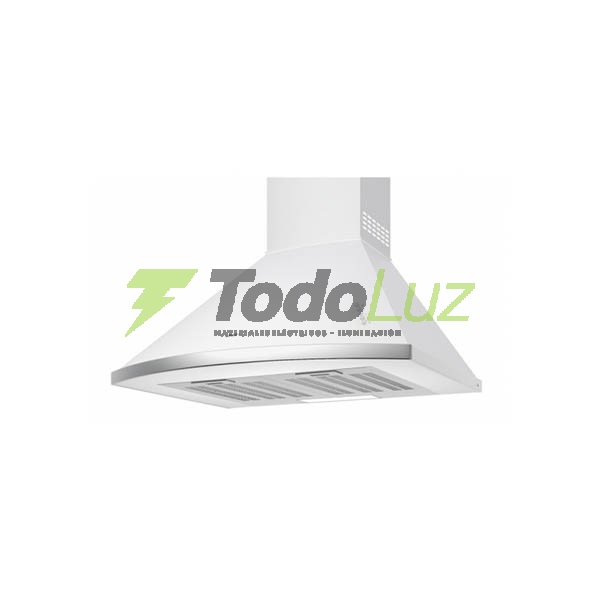 CAMPANA LANIN BLANCA 60CM C/MOTOR 3 VEL. + LUZ LED