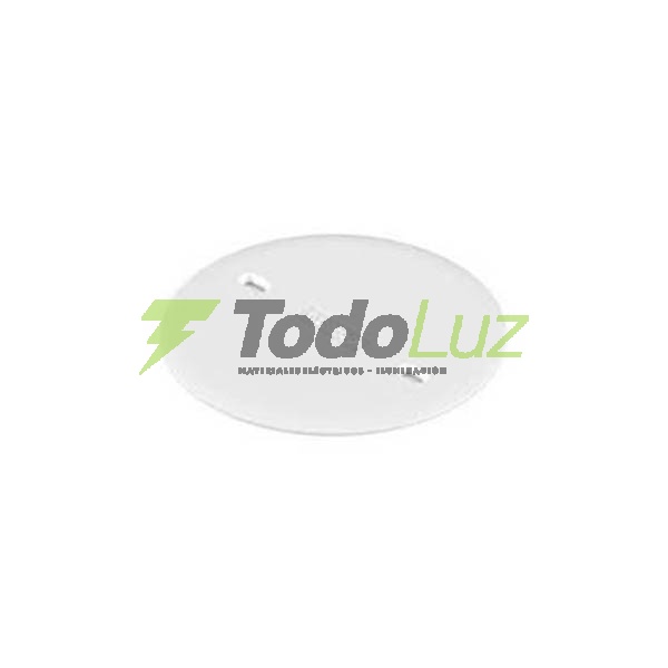 TAPA CIEGA PVC P/CAJA OCTOGONAL GRANDE