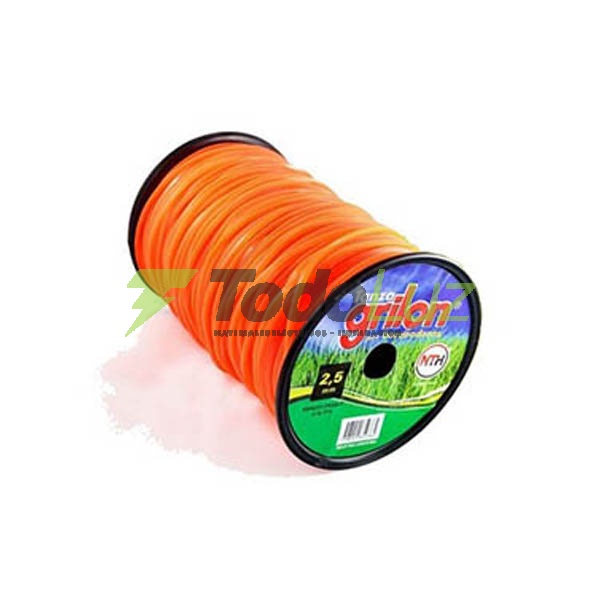 TANZA PARA BORDEADORA 2,5MM CUADRADA