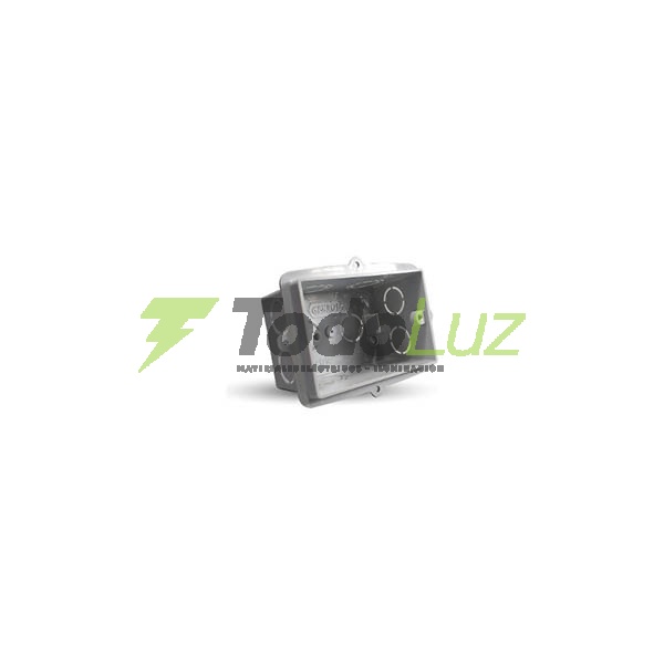CAJA DE LUZ RECTANGULAR P.V.C.