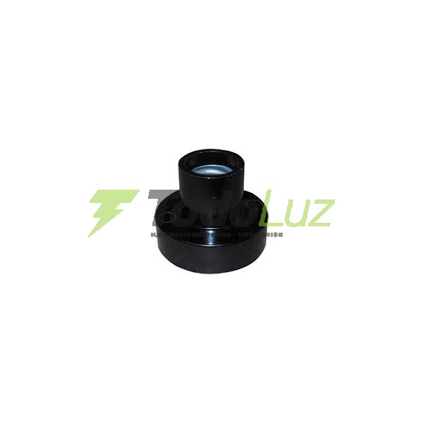 RECEPTACULO RECTO E-14 BAKELITA NEGRO