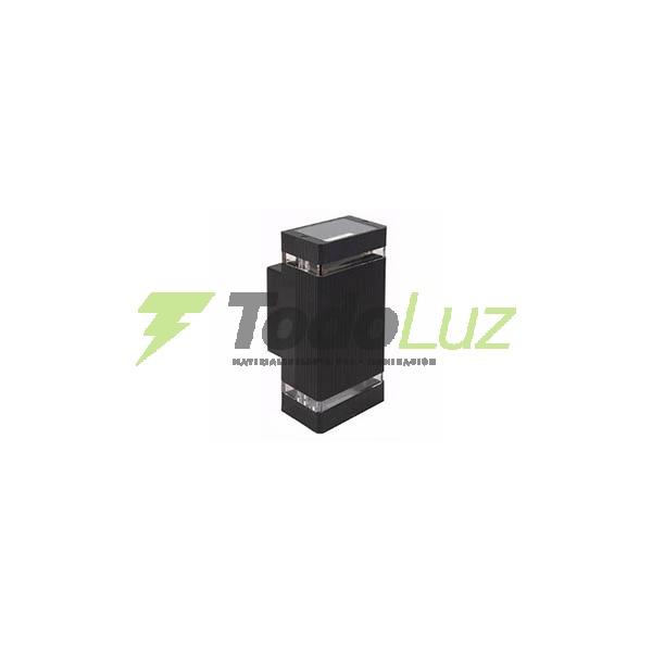 BIDIRECCIONAL ANKA NEGRO/ALUMINIO 2 GU-10