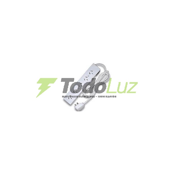 ZAPATILLA MULTIPLE 4 TOMAS C/CABLE 1,5 MTS