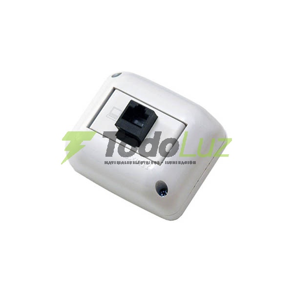 LLAVE EXTERIOR TOMA COMPUTACION RJ-45 BLANCO STICK