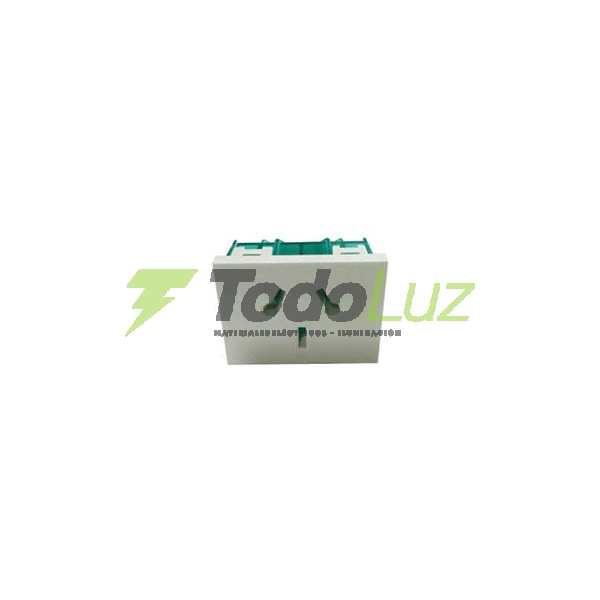MODULO TOMACORRIENTE DUAL POLARIZ. BLANCO SXXI