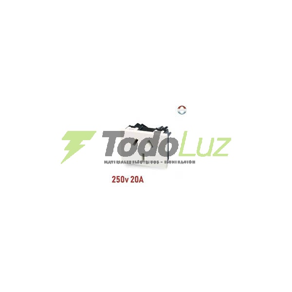 MODULO TOMACORRIENTE POLARIZADO 2OA BLANCO SXXI