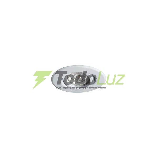 SPOT EMBUTIR DIREC. 10 CM ZOCALO GU-10 BLA/NEGRO