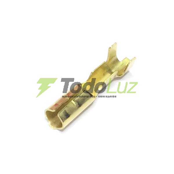 TERMINAL ENCHAPADO TUBULAR HEMBRA 4,6MM