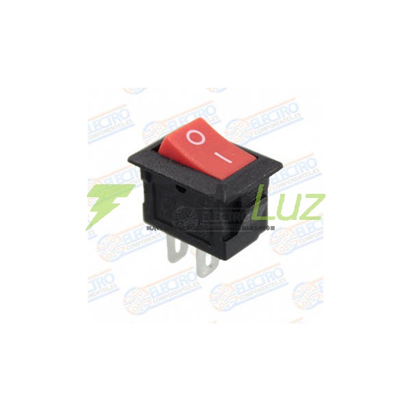 TECLA MINI INTERRUPTOR ON-OFF 2P ROJA