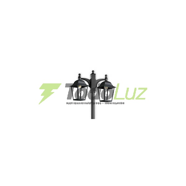 COLUMNA HIERRO 2" + 2 FAROL 1294 Y ADAPTADOR