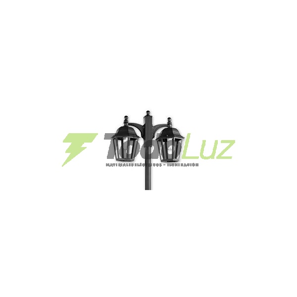 COLUMNA HIERRO 2" + 2 FAROL 1297 Y ADAPTADOR