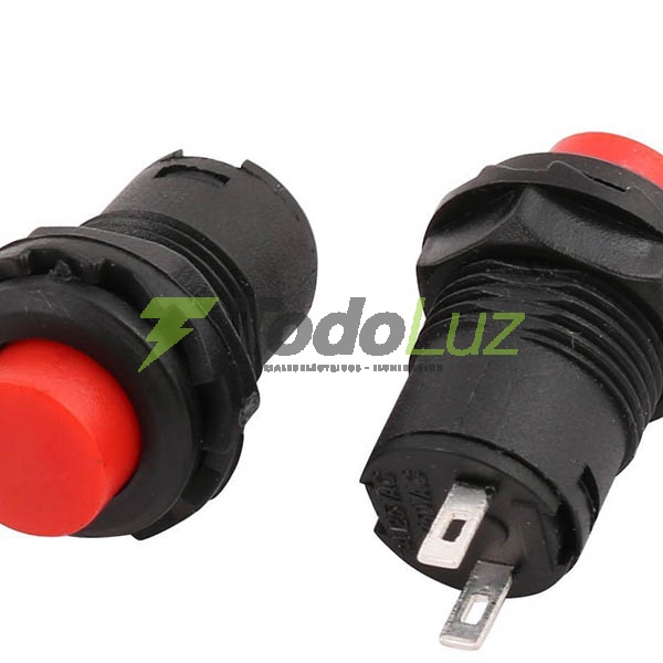BOTON INTERRUPTOR N.ABIERTO REDONDO ROJO