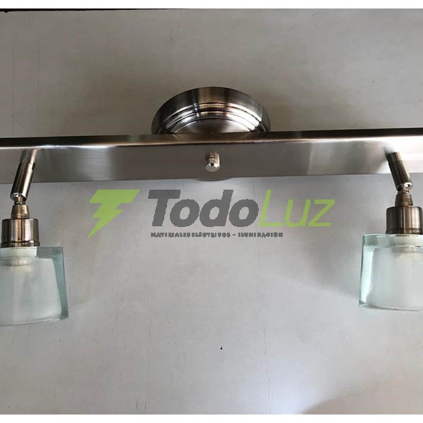 REGLA G-9 2 LUCES C/TULIPA OVAL PLATIL