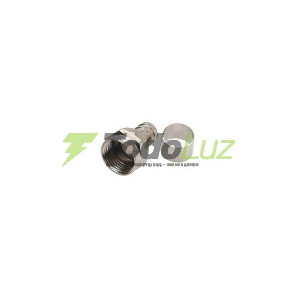FICHA TV MACHO 75OHMS RG-59 C/ANILLO