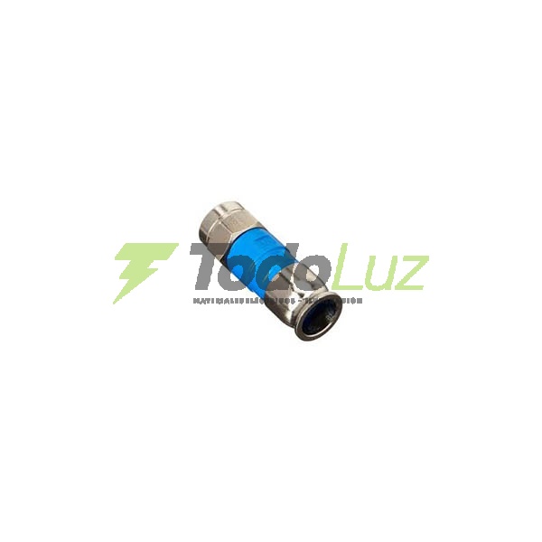FICHA TV MACHO 75OHMS RG-59 SNAP AZUL