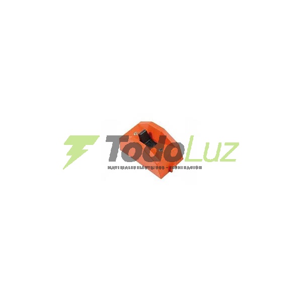 INTERRUPTOR 2 X 20A EXTERIOR PLAST. NARANJA