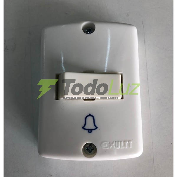 LLAVE EXTERIOR PULSADOR BLANCO