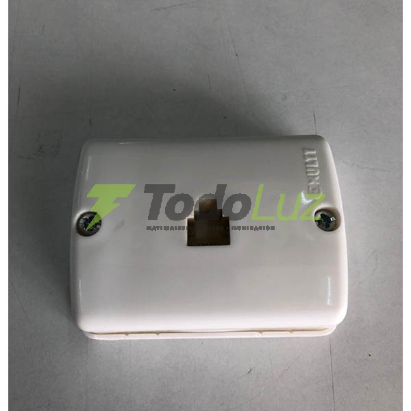 LLAVE EXTERIOR TOMA TELEFONICO RJ11 BLANCO STICK