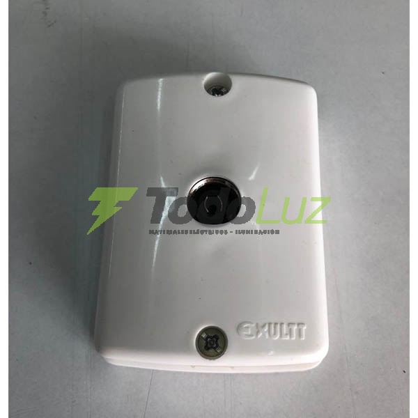 LLAVE EXTERIOR TOMA TV BLANCO STICK