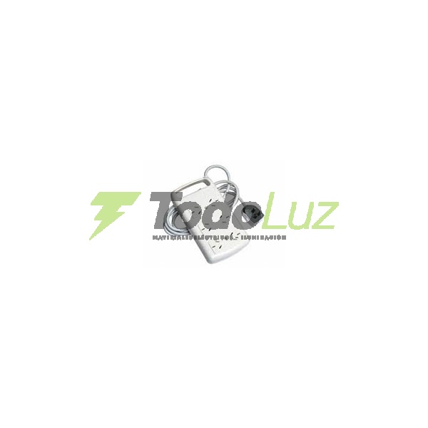 ZAPATILLA MULTINORMA 6T C/CABLE DE 1,5 MTS. BLANCO