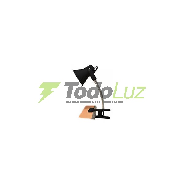 SPOT PINZA ESCALONADO CON FLEXIBLE NEGRO