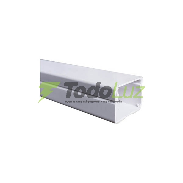 CABLECANAL 27 X 30 MM C/ADHESIVO BLANCO X 2MTS