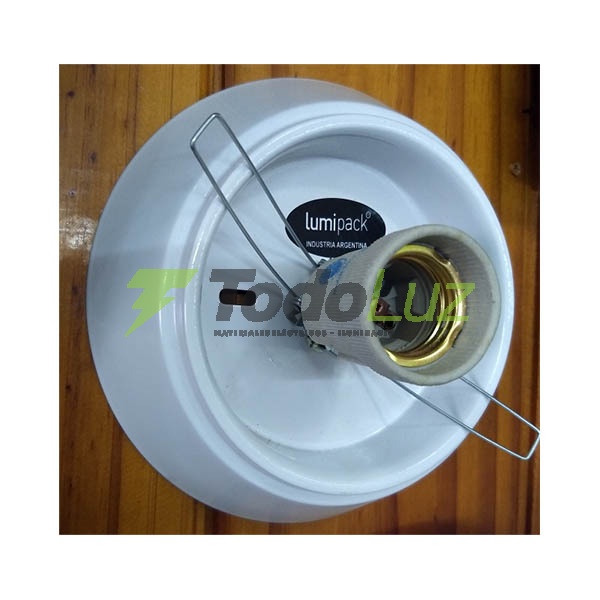 BASE P/GLOBO ARMADA DE 10CM PLASTICA BLANCA/NEGRA