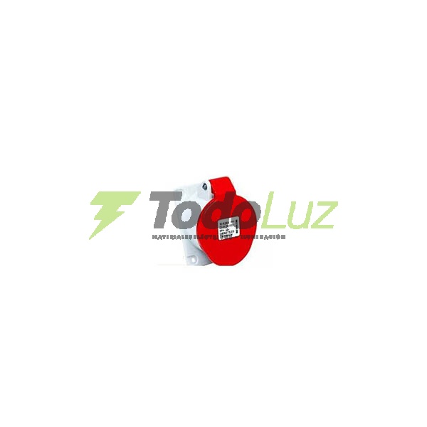 TOMA INDUSTRIAL EMBUTIR 3 X 16A + N + T 380V ROJO