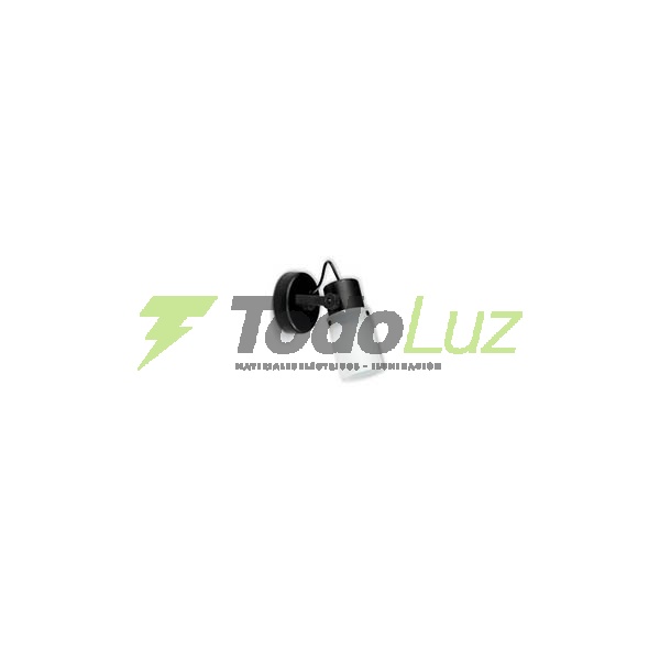 SPOT UNA LUZ PANTALLA TUBO HORQUILLA POLIPROP.