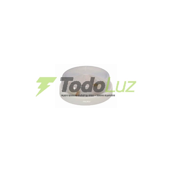PLAFON POLICARBONATO DE 20CM 2 LUCES