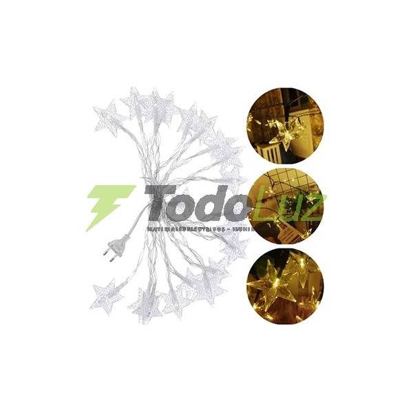 LUZ DE NAVIDAD ESTRELLA 28 LUCES LED 5MTS B. CALID