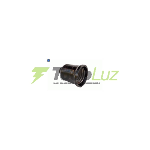 PORTALAMPARAS PVC VELERO E-27 NEGRO