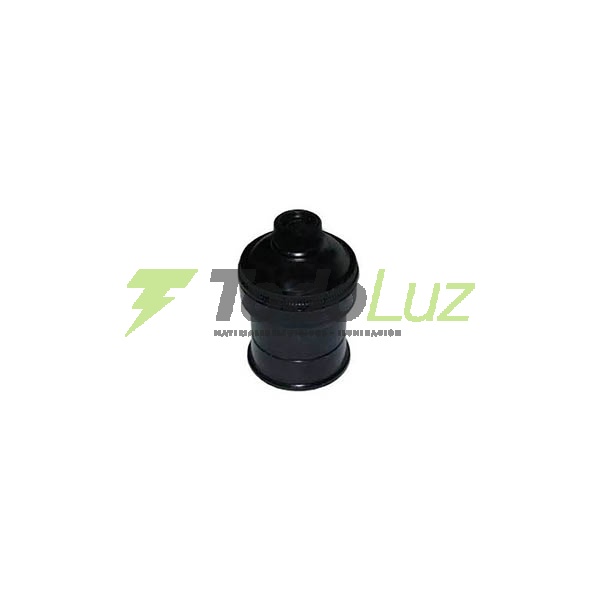 PORTALAMPARAS PVC 3 PIEZAS E-27 NEGRO