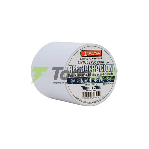 CINTA PVC 20MTS. REFRIGERACION S/ADHESIVO BLANCA