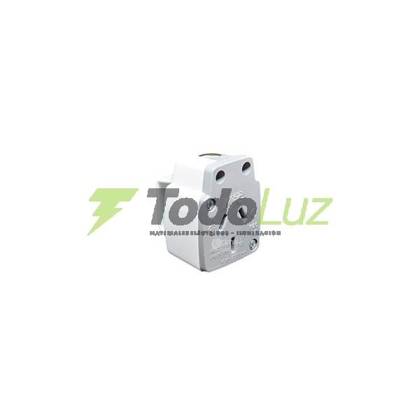 FICHA HEMBRA 2 X 10A + T ALTO C.  SALIDA 90&deg; C/AGA