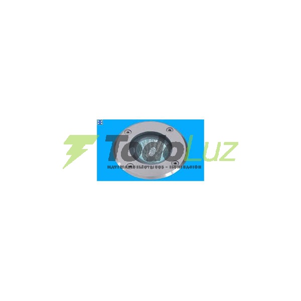 SPOT PARA PISO GU-10 PETRA FRENTE PLATIL REDONDO