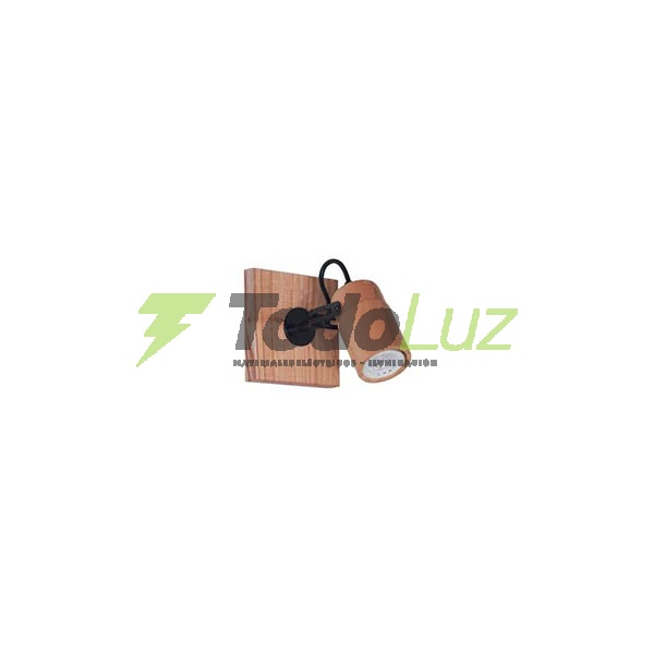 SPOT MADERA 1 LUZ GU-10 PARAISO