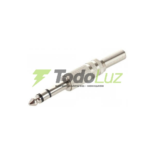 FICHA AUDIO PLUG METAL STEREO 6,5 MM GRANDE