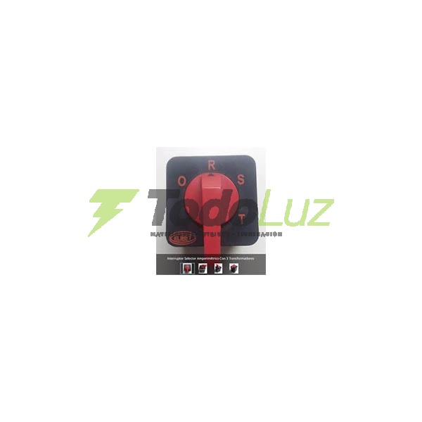 CONMUTADOR BIPOLAR ROTATIVO 32A C/CAJA CHAPA