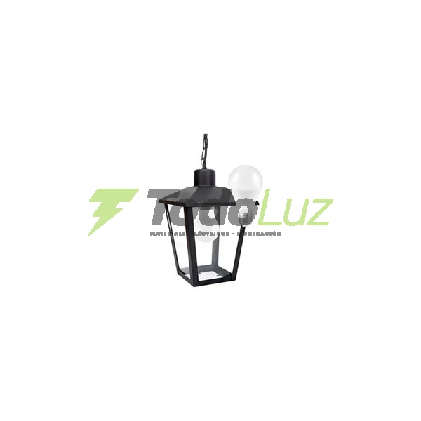 FAROL DE HIERRO TRAPECIO 270MM DE COLGAR C/CADENA