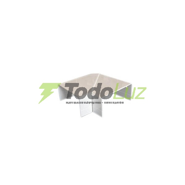 ACCESORIO P/CABLECANAL 100 X 50 CURVA PLANA BLANCA
