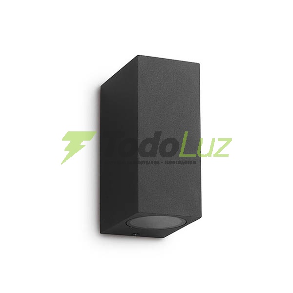 BIDIRECCIONAL ALUMINIO RECTANGULO 2 LUCES GU-10