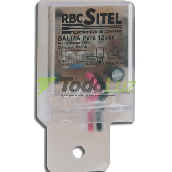 BALIZA LUMINOSA Y SONORA 12V