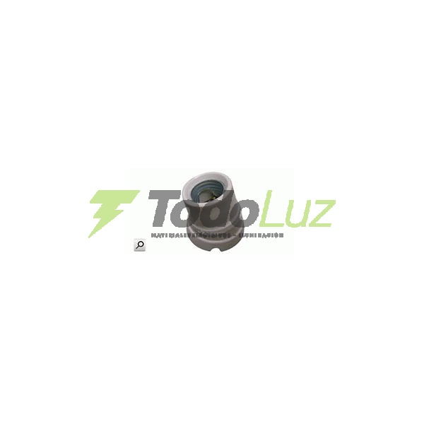 RECEPTACULO CURVO E-27 PORCELANA