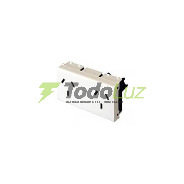 MODULO UNIVERSAL TOMA DOBLE C/NEUTRO BINORM BLANCO