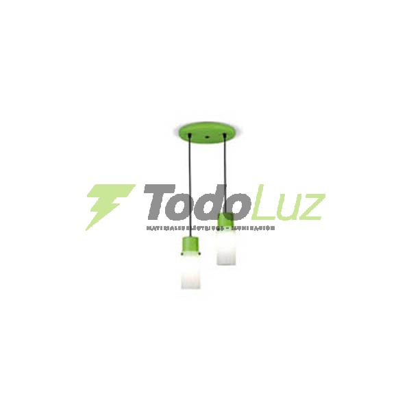 COLGANTE POLIP. TUBO DOBLE COLORES VARIOS